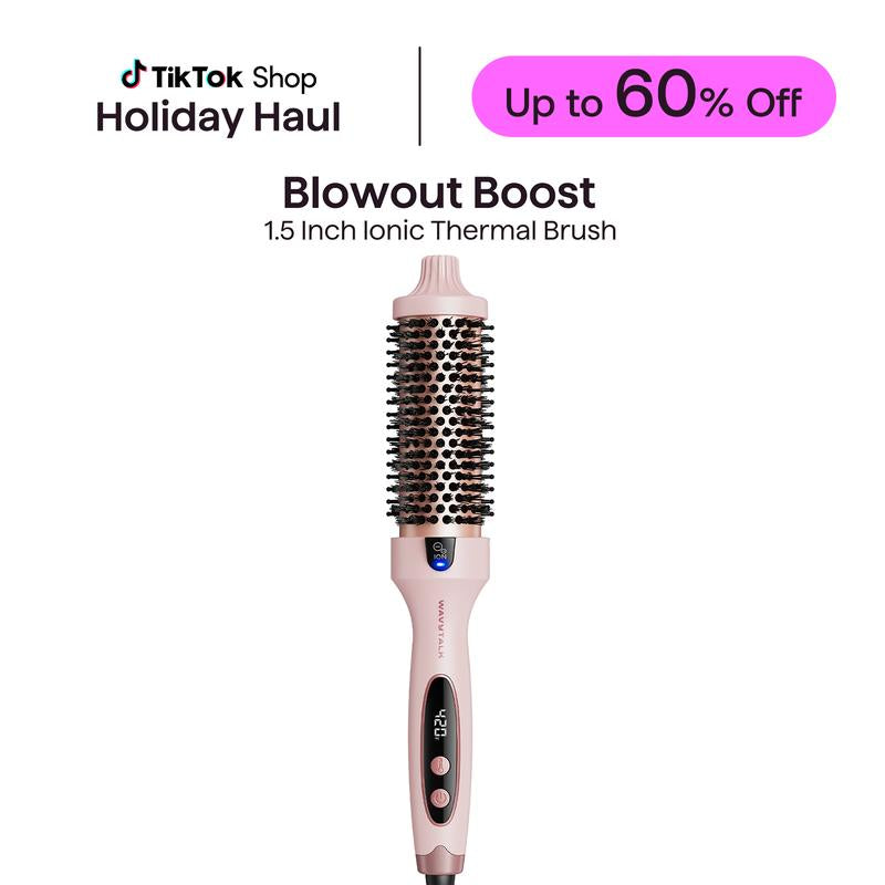 Wavytalk Ionic Blowout Boost Brush for Smooth, Voluminous Hair